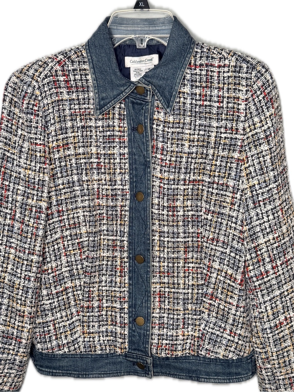 Coldwater Creek Jacket with Denim Trim